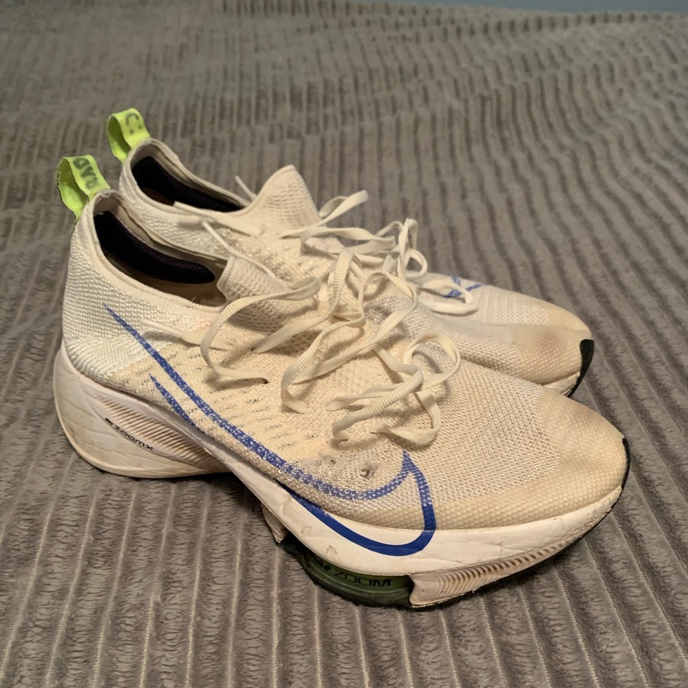 Size 9.5 - Nike Air Zoom Tempo NEXT% White - CI9923-103 zoomx running shoes